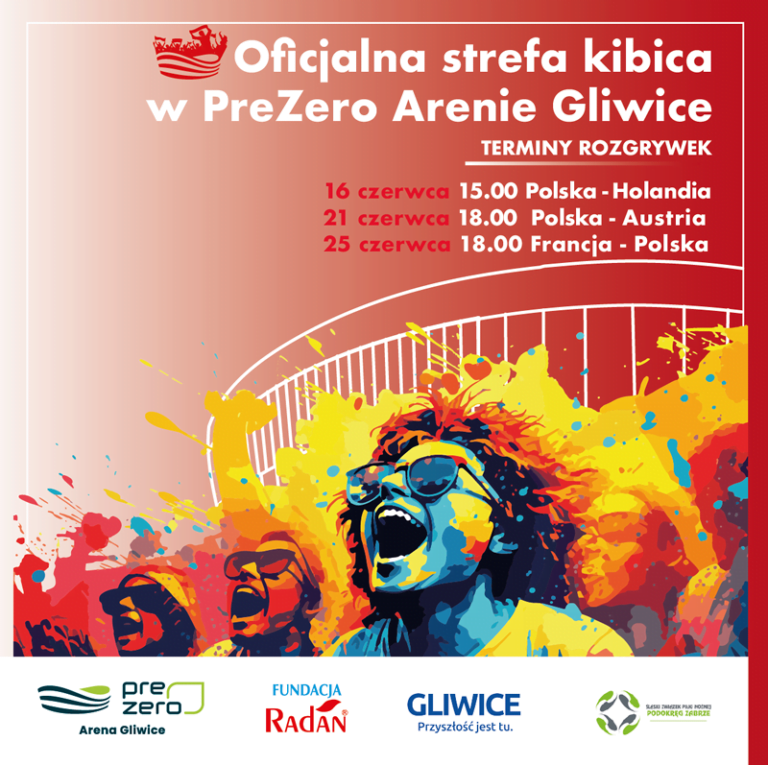 Gliwice zapraszają na strefę kibica Euro 2024!