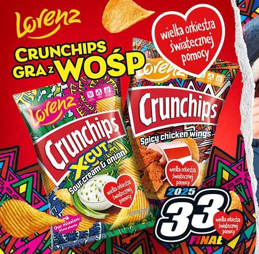 Nowa Edycja Limitowana Crunchips wspiera 33. Finał WOŚP