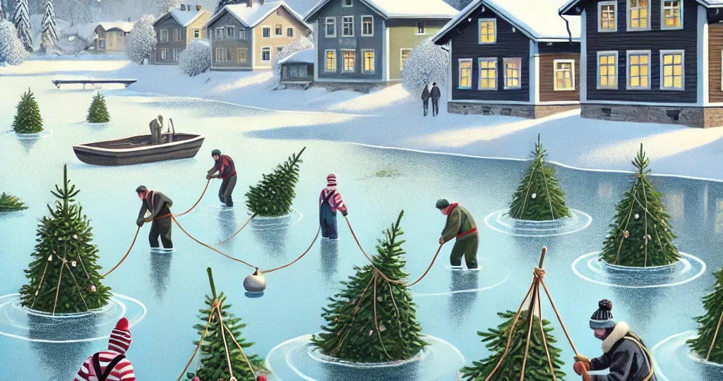 Fińska tradycja w służbie ekologii: Świąteczne choinki ratują wodne ekosystemy