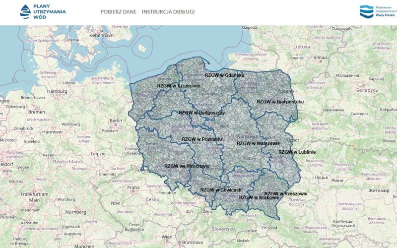 Mapa zarządzania wodami w Polsce – funkcjonalność i wyzwania